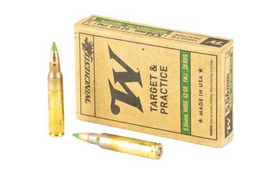 Winchester USA 5.56x45 5.56 NATO 62 Grain Full Metal Jacket Ammunition – 20 Rounds