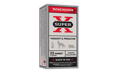Winchester Sprx 22horn .22 Hornet 46 Grain Jacketed Hollow Point Ammunition – 50 Rounds