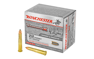 Winchester 22 Hornet 35 Grain Ammunition – 20 Rounds