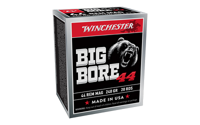 Winchester Big Bore .44 Magnum 240 Grain Jacketed Hollow Point Ammunition – 20 Rounds