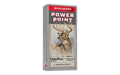 Winchester Sprx Pwr Pnt 7.62x39 123 Grain Ammunition – 20 Rounds