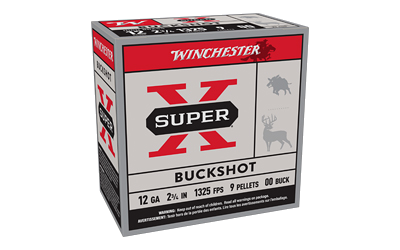 Winchester Super-X 12 Gauge BUCKSHOT Ammunition – 25 Rounds