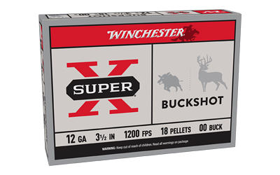 Winchester Sprx 12 Gauge BUCKSHOT Ammunition – 5 Rounds
