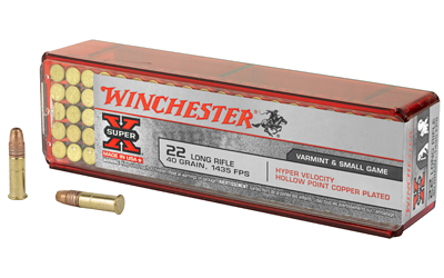 Winchester Hv .22 LR 40 Grain Hollow Point Ammunition – 100 Rounds