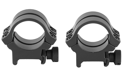 Weaver Quad Lock Rngs Matte Black 1" High Scope Rings