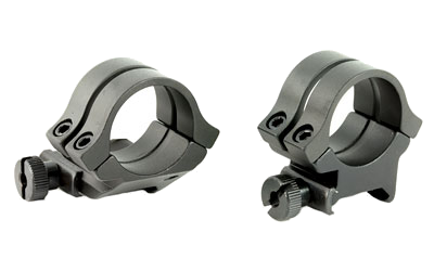 Weaver Quad Lock Rngs Extended Matte Black 1" High Scope Rings