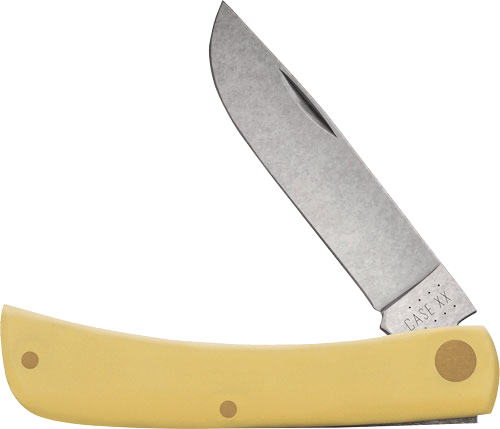 Case Knives Yellow Synthetic Smooth Sod Buster Jr Knife