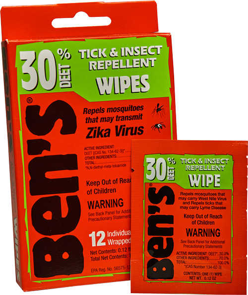 Arb BEN'S 30 Insect Repellent 30% DEET Wipes 12 Wipes Perbox
