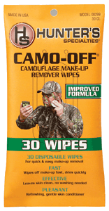 Hunters Specialties Face Paint Remover Pads Camo-Off 30-Pack