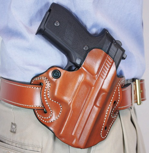 DeSantis Speed Scabbard Holstr Leather Sf Xdm Tan OWB Right-Hand Holster