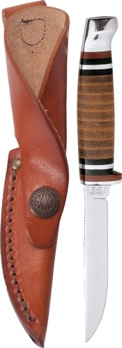 Case Knives Leather Hunter with Leather Sheath Knife