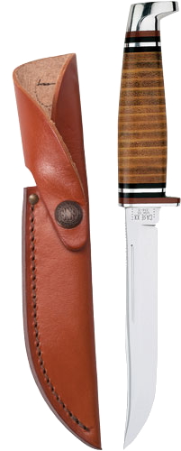 Case Knives Leather Utility Hunter with Leather Sheath Knife