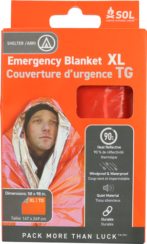 Arb Sol Emergency Blanket XL 3.2 oz 58"X96" Made in USA