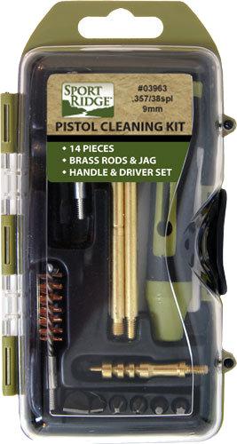 Tac Shield Cleaning Kit – Sport Ridge Pistol 38/357/9mm 14-Piece