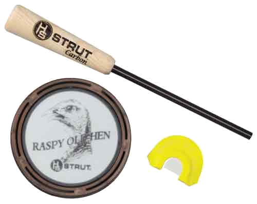 Hunters Specialties Strut Turkey Call Pot Style Raspy Old Hen Glass