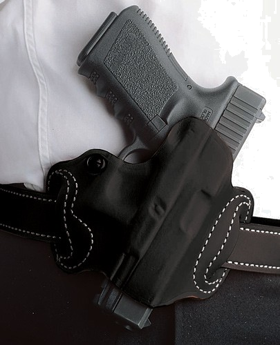 DeSantis Mini Slide Lthr Glock 43 OWB Right-Hand Holster