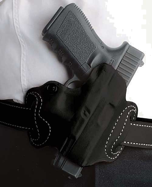 DeSantis Mini Slide Leather S/A Hellcat OWB Right-Hand Holster