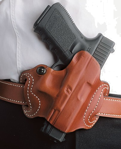 DeSantis Mini Slide Lthr for Tn Glock 20/21 OWB Right-Hand Holster