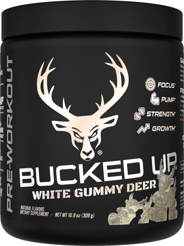 Bucked Up Pre-Workout White Gummy Deer Pineapple 30serving