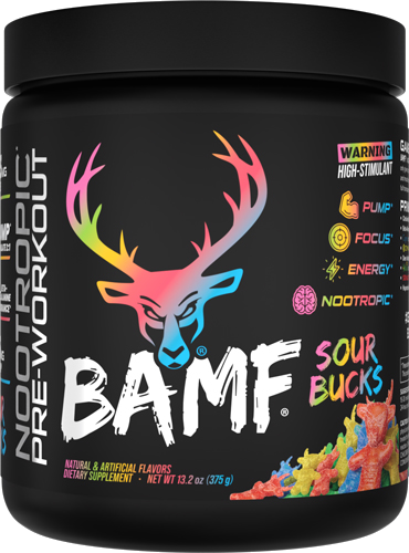 Bucked Up Pre-Workout Bamf Sour Bucks 30 Servings
