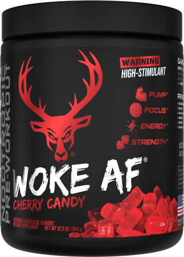 Bucked Up Pre-Workout Woke Af Cherry Hard Candy 30 Servings