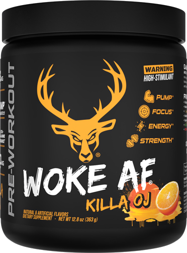 Bucked Up Pre-Workout Woke Af Killa Oj 30 Servings