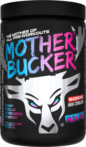 Bucked Up Pre-Workout Mother Bucker Miami 20 Servings