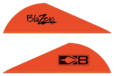 Bohning Blazer Vanes 2" Solid Neon 100-Pack – Red