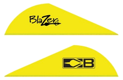 Bohning Blazer Vanes 2" Solid Neon Yellow 100-Pack