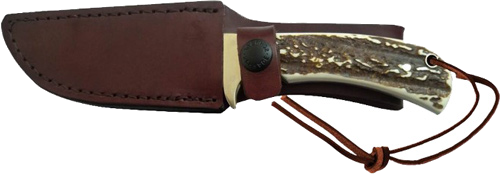 Uncle Henry Staglon 4" Caper with Leather Sheath Knife