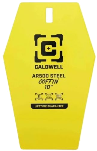Caldwell AR500 10" Coffin Steel Target Yellow