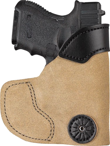 DeSantis Pocket Tuk Holstr /Pocket Lther Glock 26 Suede IWB Right-Hand Holster
