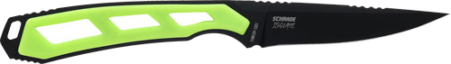 Schrade Isolate Caper Fixed 3" AUS-10 Black/Green Knife