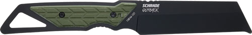 Schrade Outback Cleaver Fixed 3.6" Black/Green Knife
