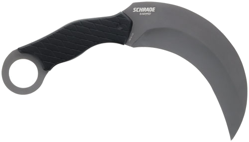 Schrade Boneyard 5.2" Fixed Karambit Matte Ss/Black Knife