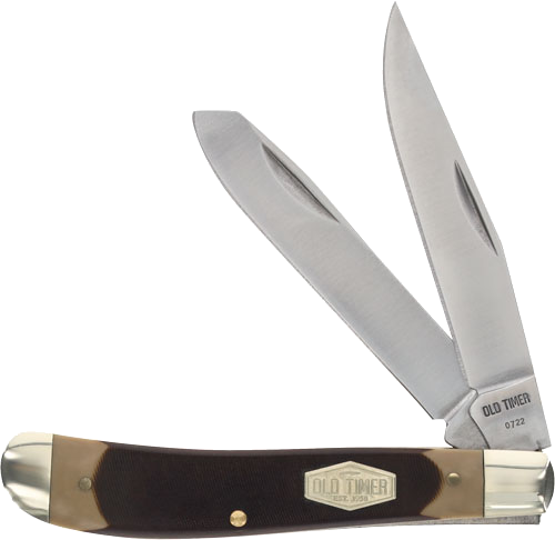 Old Timer Gunstock Trppr 2-Blade 3.1" Delrin Knife