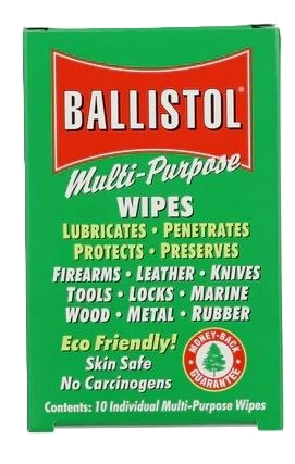 Ballistol Wipes 10 Wipes/Box Multi Purpose Oil