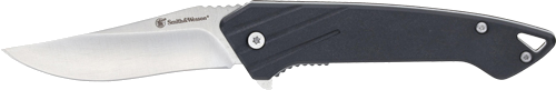 Smith & Wesson S&W Black Ops Recurve Folder 3" Ss/Black Drop Point Knife