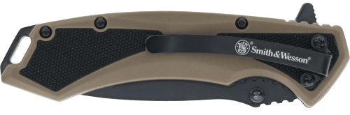 Smith & Wesson S&W Extreme Ops Spring Ast 3.25" Black/Poly Grip Knife
