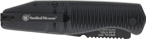 Smith & Wesson S&W Special Ops Push Btn Auto 3.4" Folder with Safety Knife