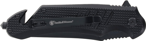 Smith & Wesson S&W Extreme Ops 3.5" Folder with Strap Cutter Knife