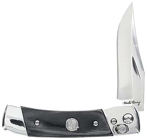 Uncle Henry PLB5 2.9" Blade Lmnt Wood Handles Pivot Knife