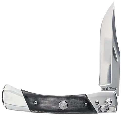 Uncle Henry PLB7 3.8" Blade Lmnt Wood Handles Pivot Knife