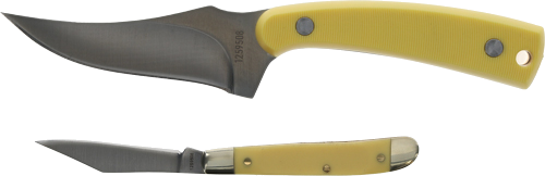 Old Timer Sharpfinger Yellow Combo Promo Q4 26' Knife