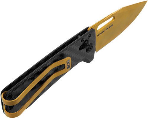 Sog Ultra Xr Carbon Fiber 2.8" Pln Edge Knife