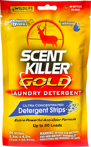 Wildlife Research Clothing Wash Scent Killer Laundry Strips 60-Count