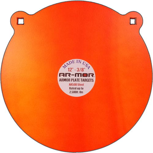Ar-mor 12" AR500 Steel Gong 3/8" Thick Steel Round