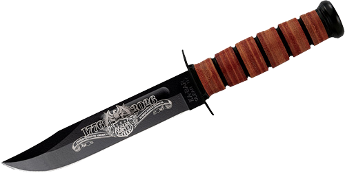 KA-BAR Knives Utility 7" 250th USA Commemorative & Sheath Knife