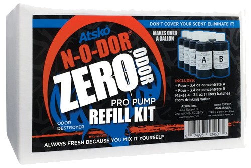 Atsko Zero N-O-Dor Oxidizer Pro Pump Refill Kit Makes 1gal