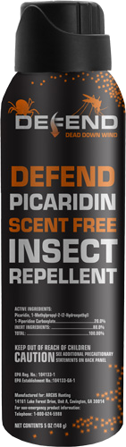 Dead Down Wind Defend Picaridin Tick and Mosquito Spray Scent Free 5 oz